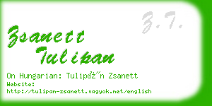 zsanett tulipan business card